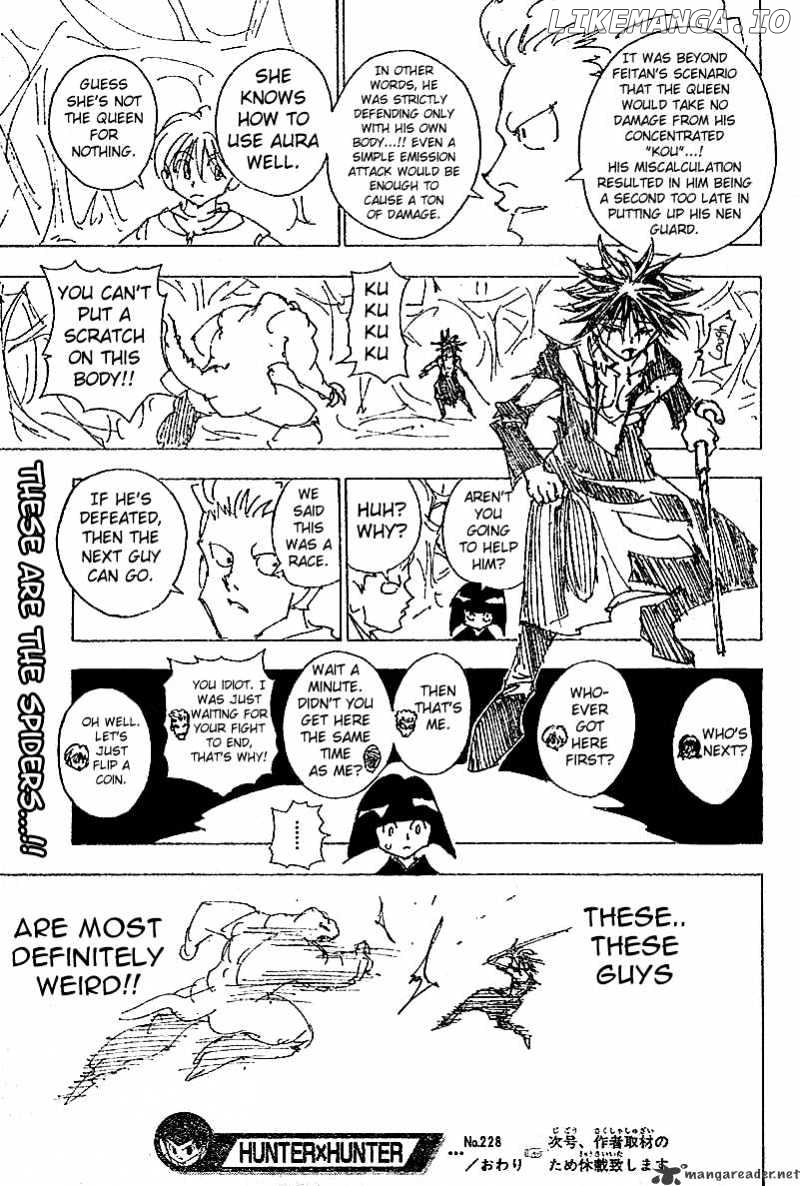 Hunter x Hunter, Chapter 228 image 15